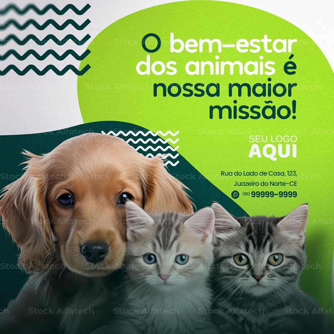 Psd flyer 100% editável para atendimento veterinário humanizado
