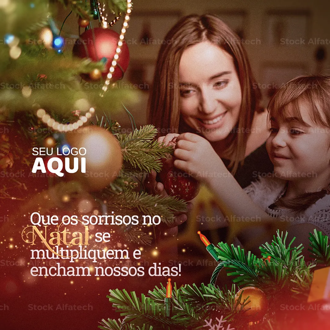 Feliz Natal e próspero ano novo em Psd flyer 100% editável