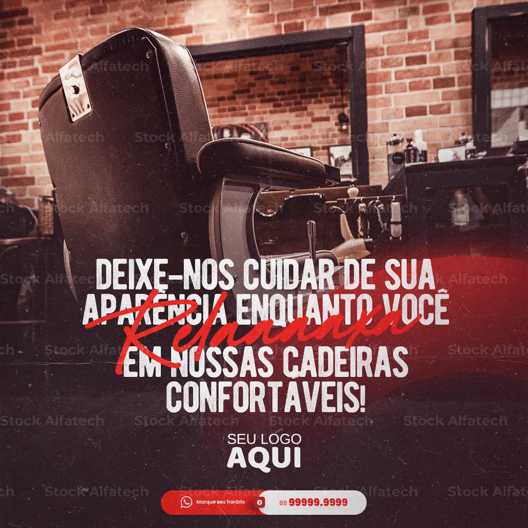 Transforme seu estilo com corte profissional — Psd flyer 100% editável