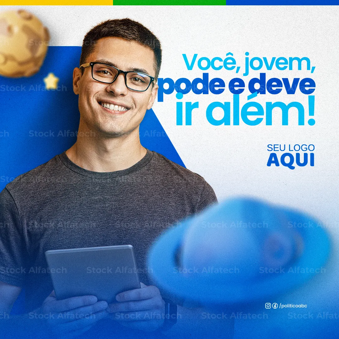 Psd flyer 100% editável para campanha política de candidato