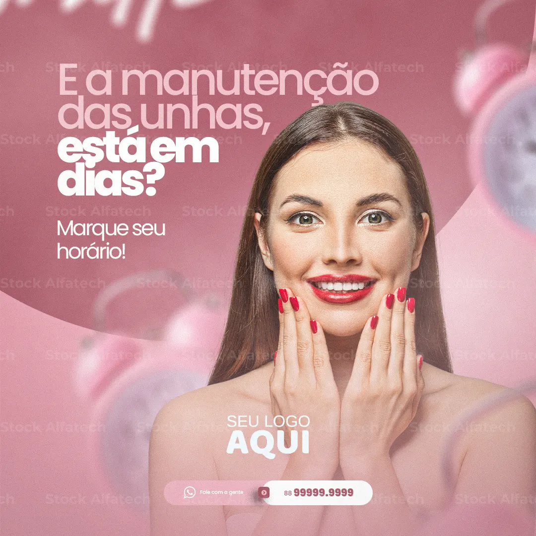 Transforme suas unhas com cuidado profissional — Psd flyer 100% editável