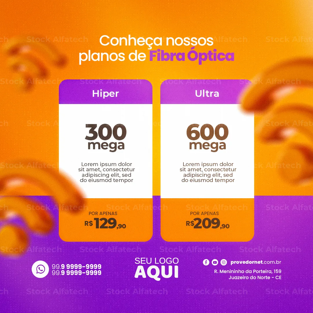 Planos de internet para todos os perfis — Psd flyer 100% editável