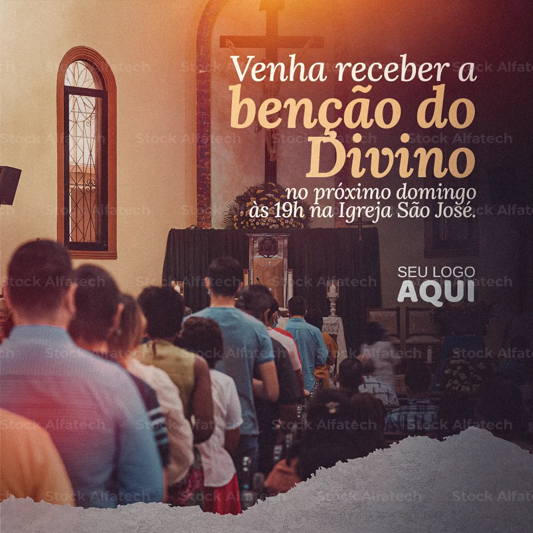 Festa do padroeiro em Psd flyer 100% editável