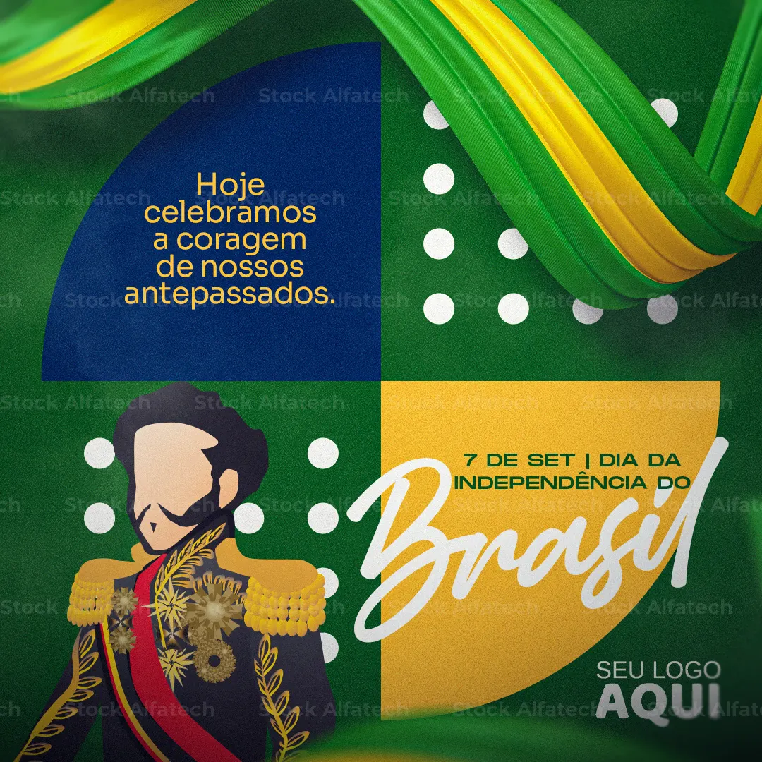 Psd flyer 100% editável para post comemorativo do Dia da Independência