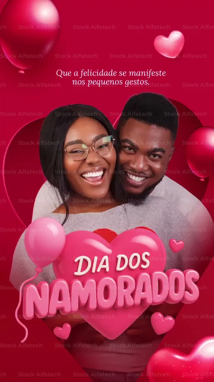 Reels Dia dos Namorados 12 de Junho Felicidade nos Pequenos Gestos After Effects Projeto 100% Editável