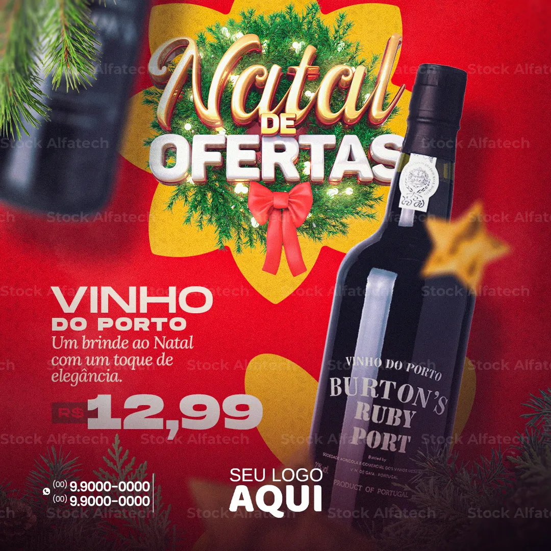 Supermercado com tudo para sua noite de Natal — Psd flyer 100% editável