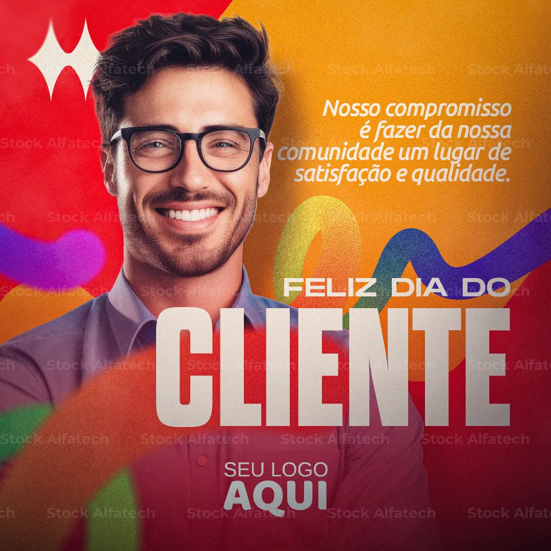 Psd flyer 100% editável com mensagem de gratidão ao cliente