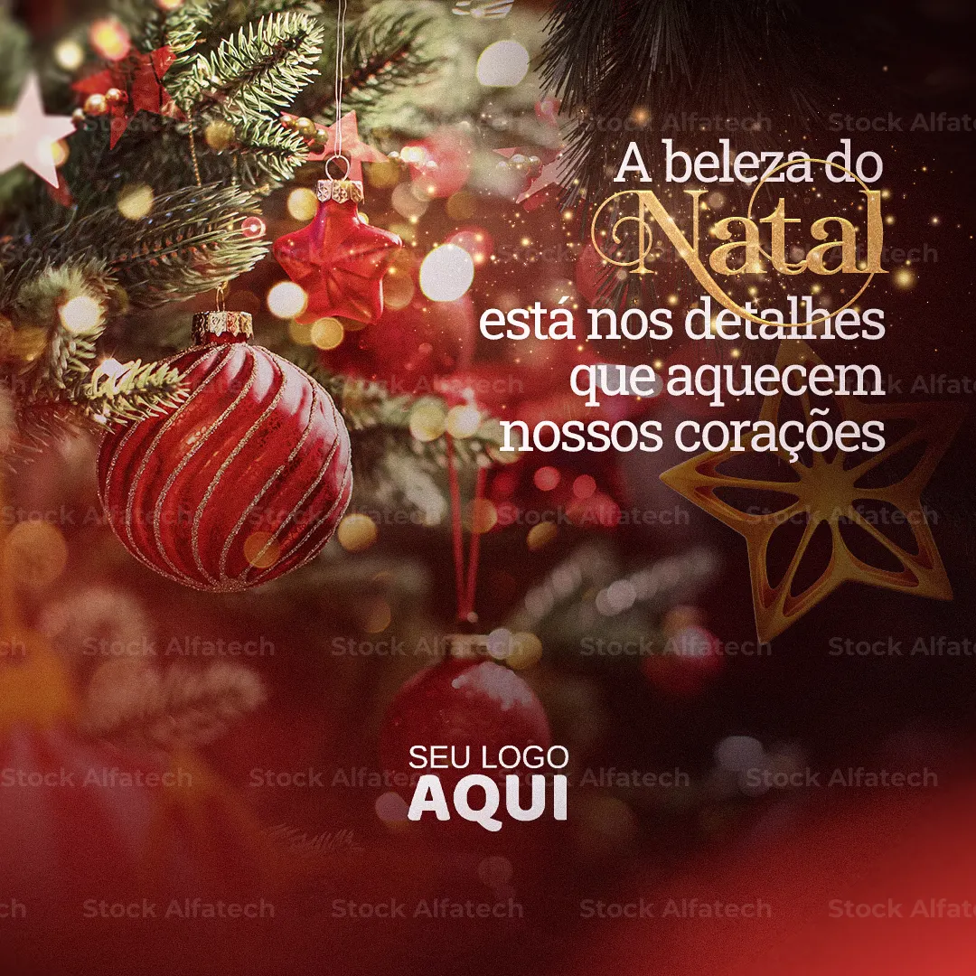 Psd flyer 100% editável para mensagem institucional de Natal