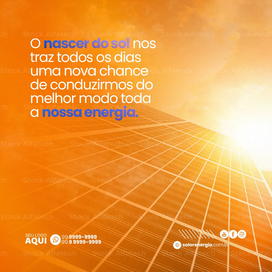 Energia solar para valorizar seu imóvel em Psd flyer 100% editável