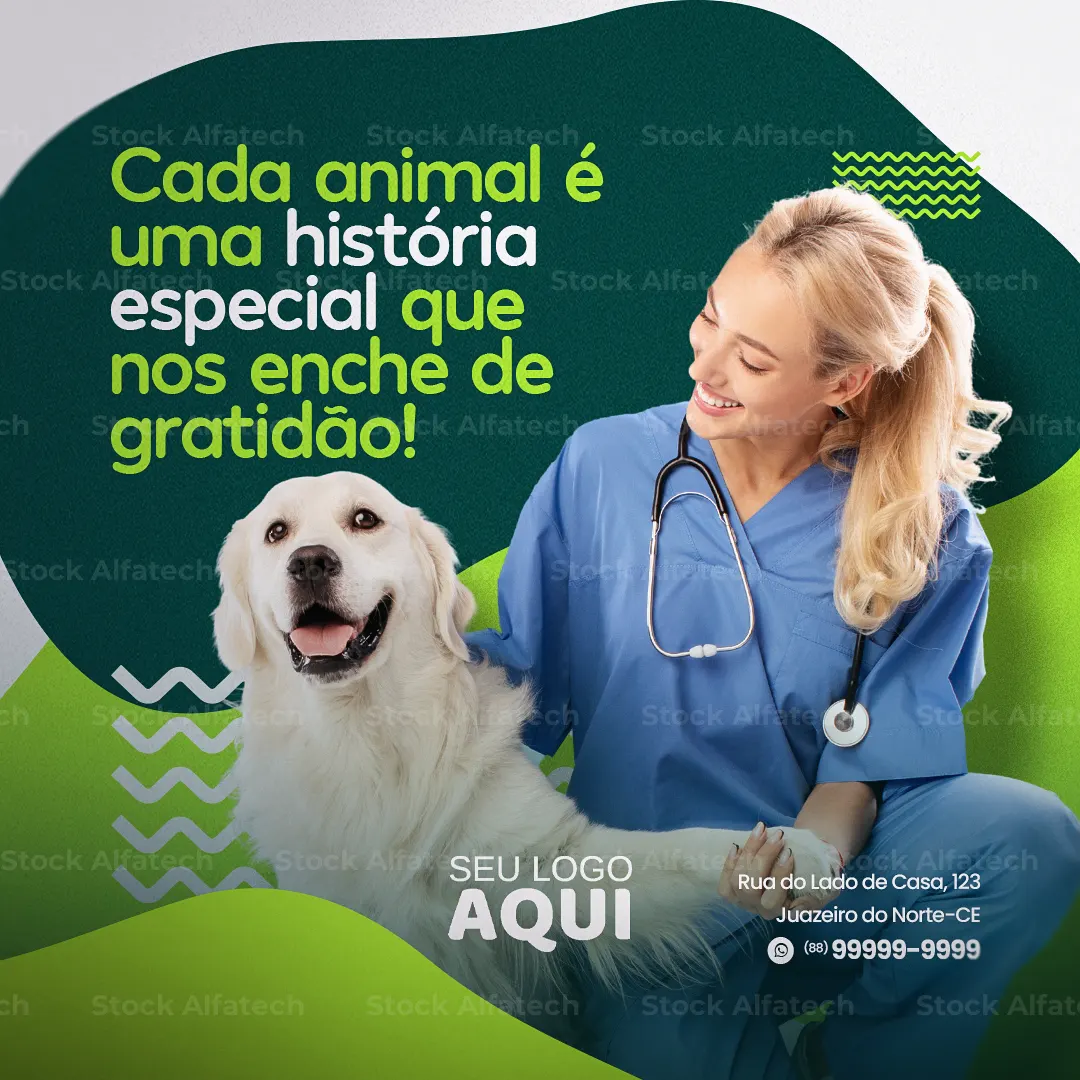 Psd flyer 100% editável com chamada para consulta veterinária