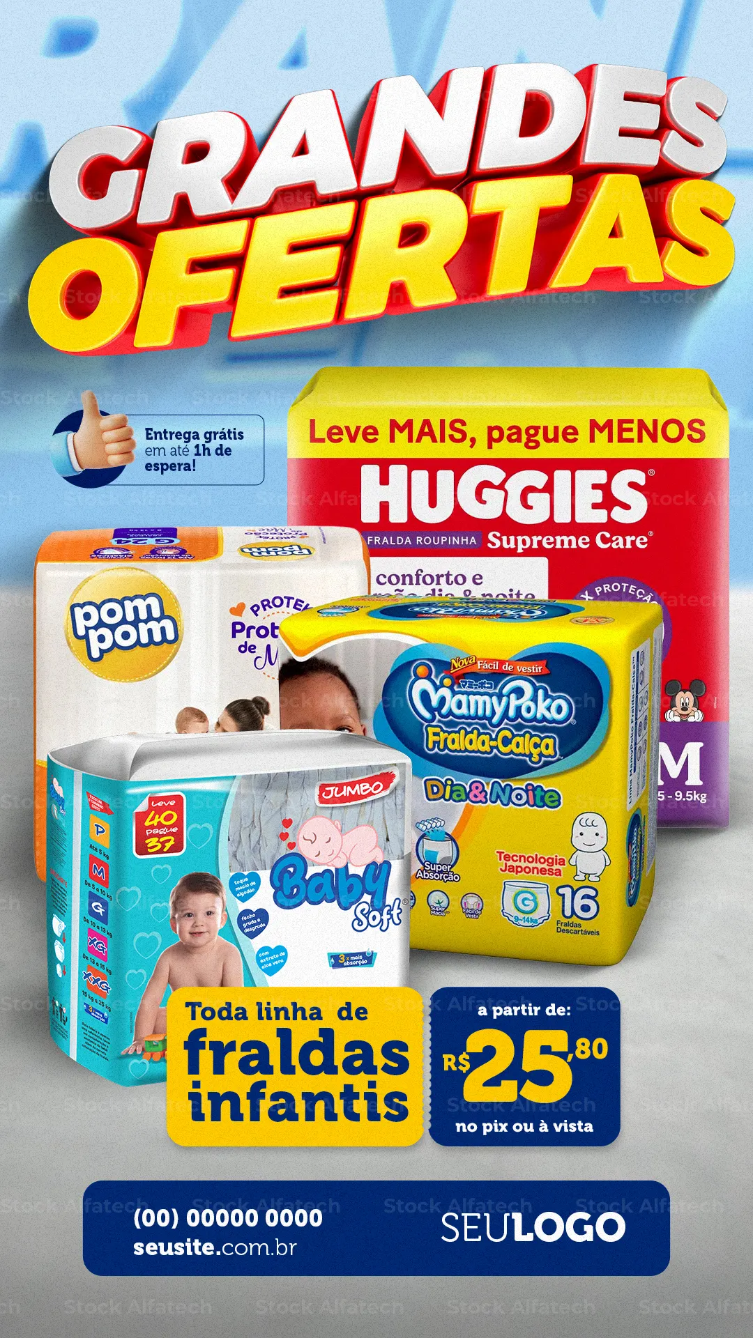 Flyer promocional para farmácia — Psd flyer 100% editável