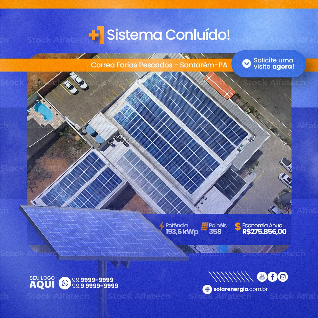 Sua conta de luz pode ficar mais leve — Psd flyer 100% editável