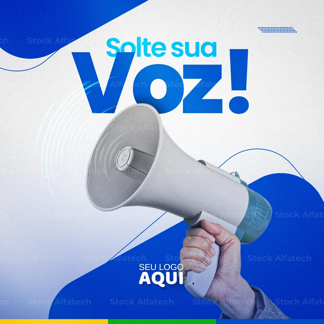 Sou candidato para representar você em Psd flyer 100% editável