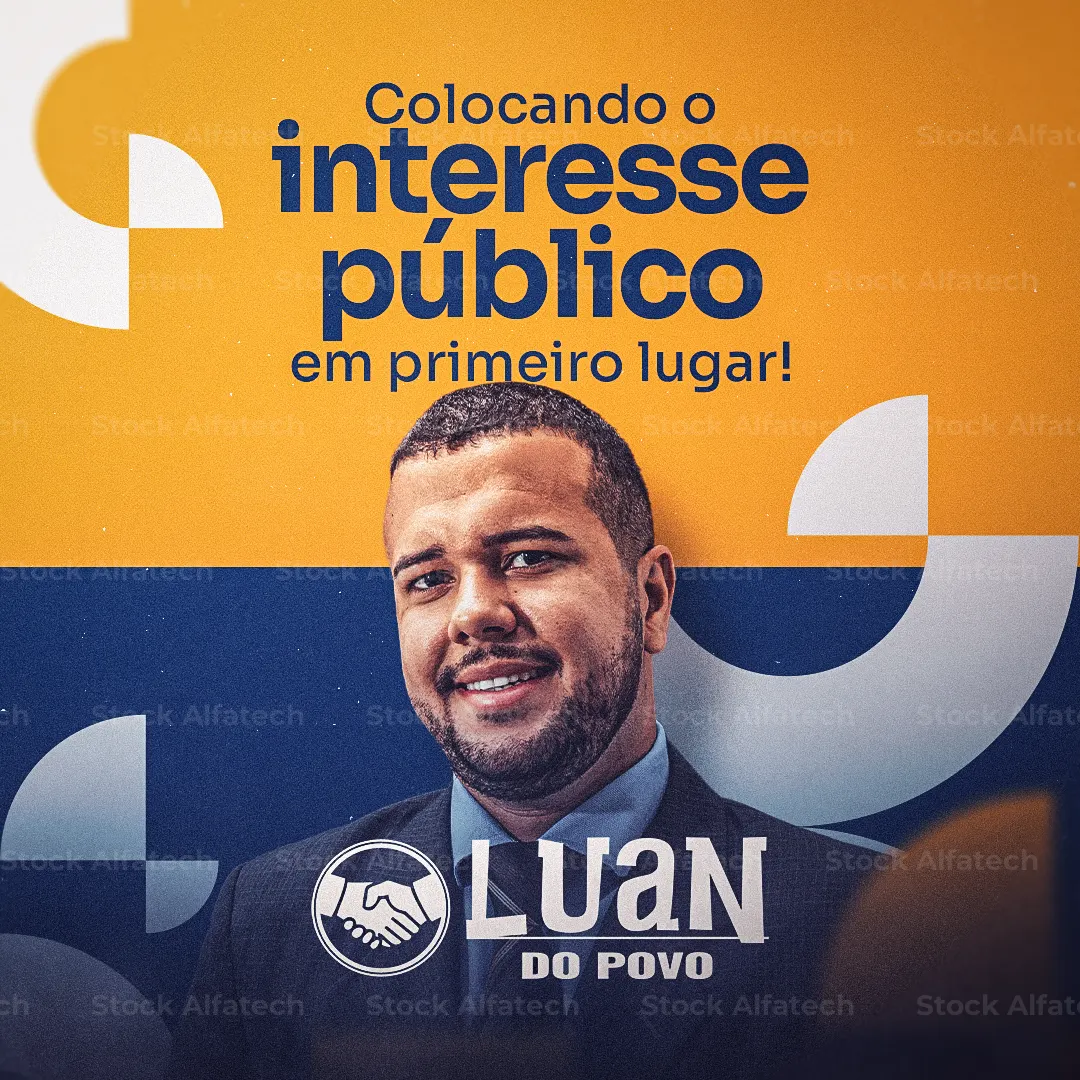 Psd flyer 100% editável com mensagem de apoio ao candidato