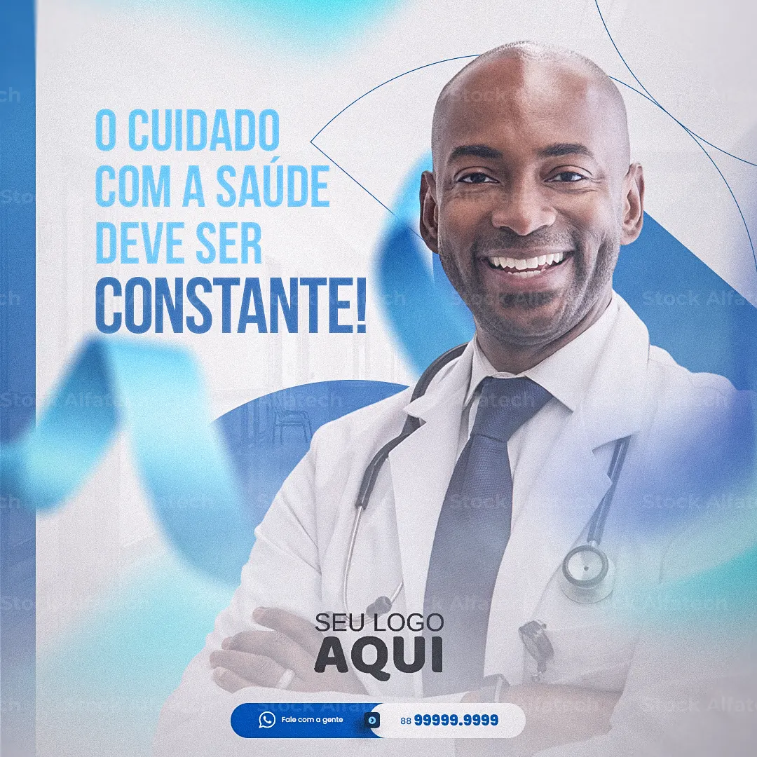 Câncer de próstata tem prevenção em Psd flyer 100% editável