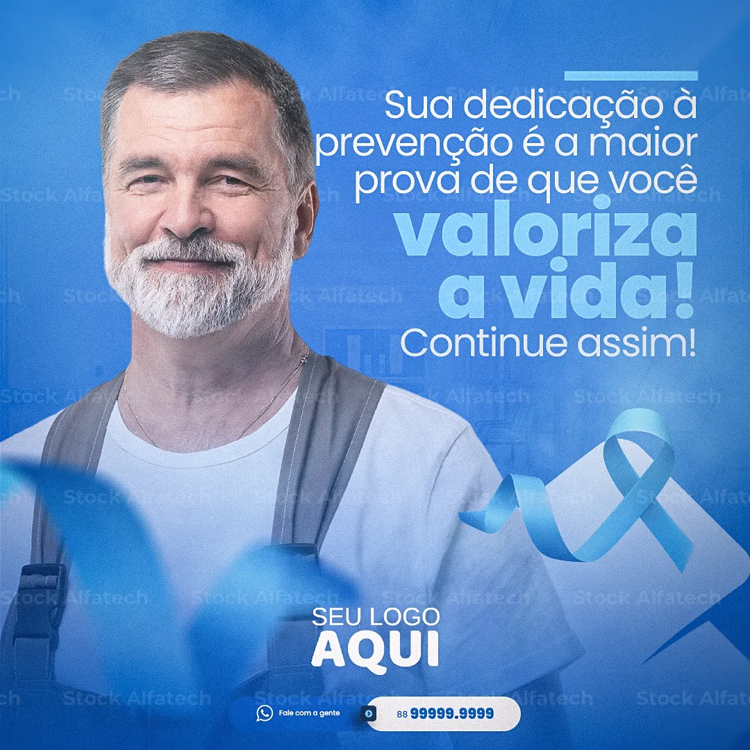 Psd flyer 100% editável para campanha de saúde masculina