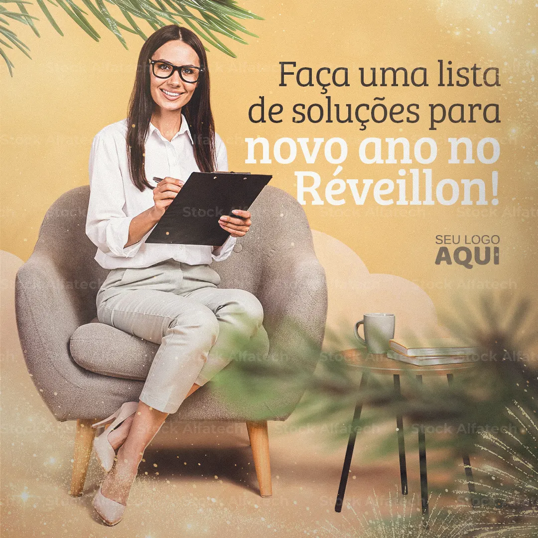 Psd flyer 100% editável para evento de Ano Novo