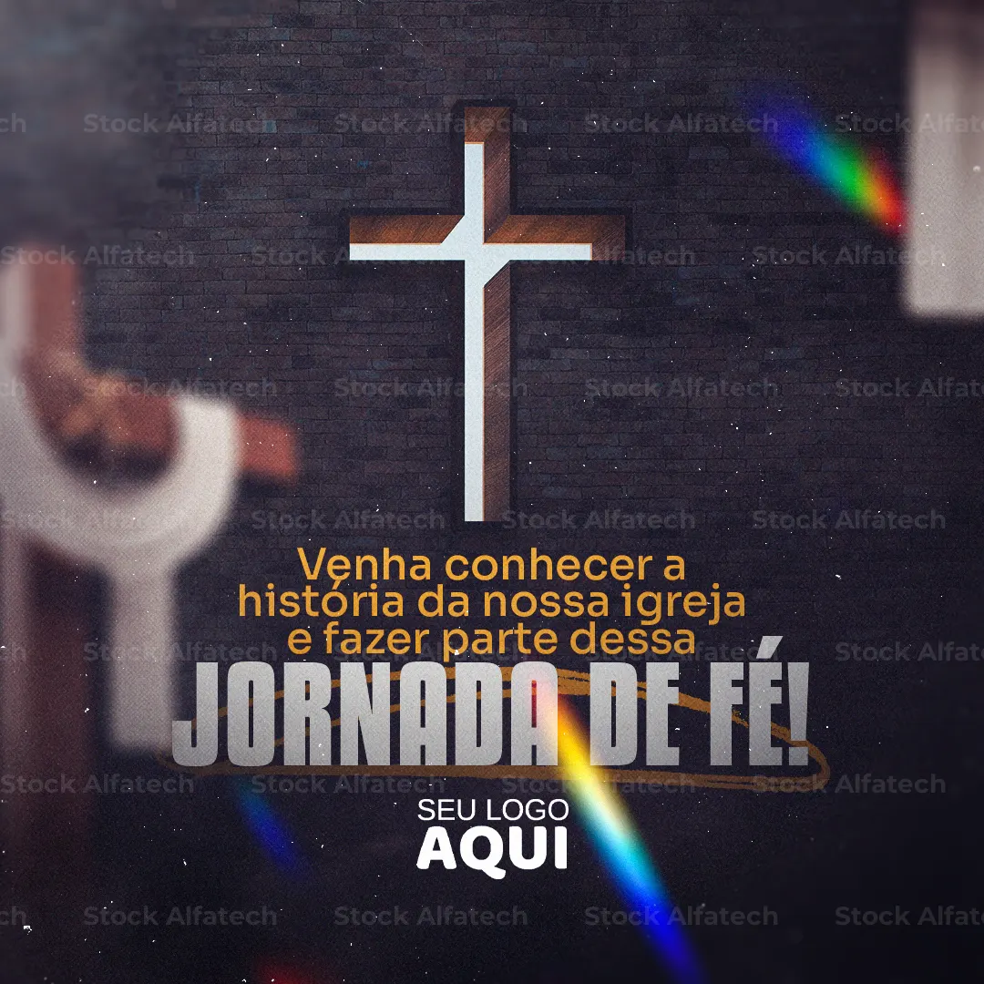 Procissão católica com fé e devoção — Psd flyer 100% editável