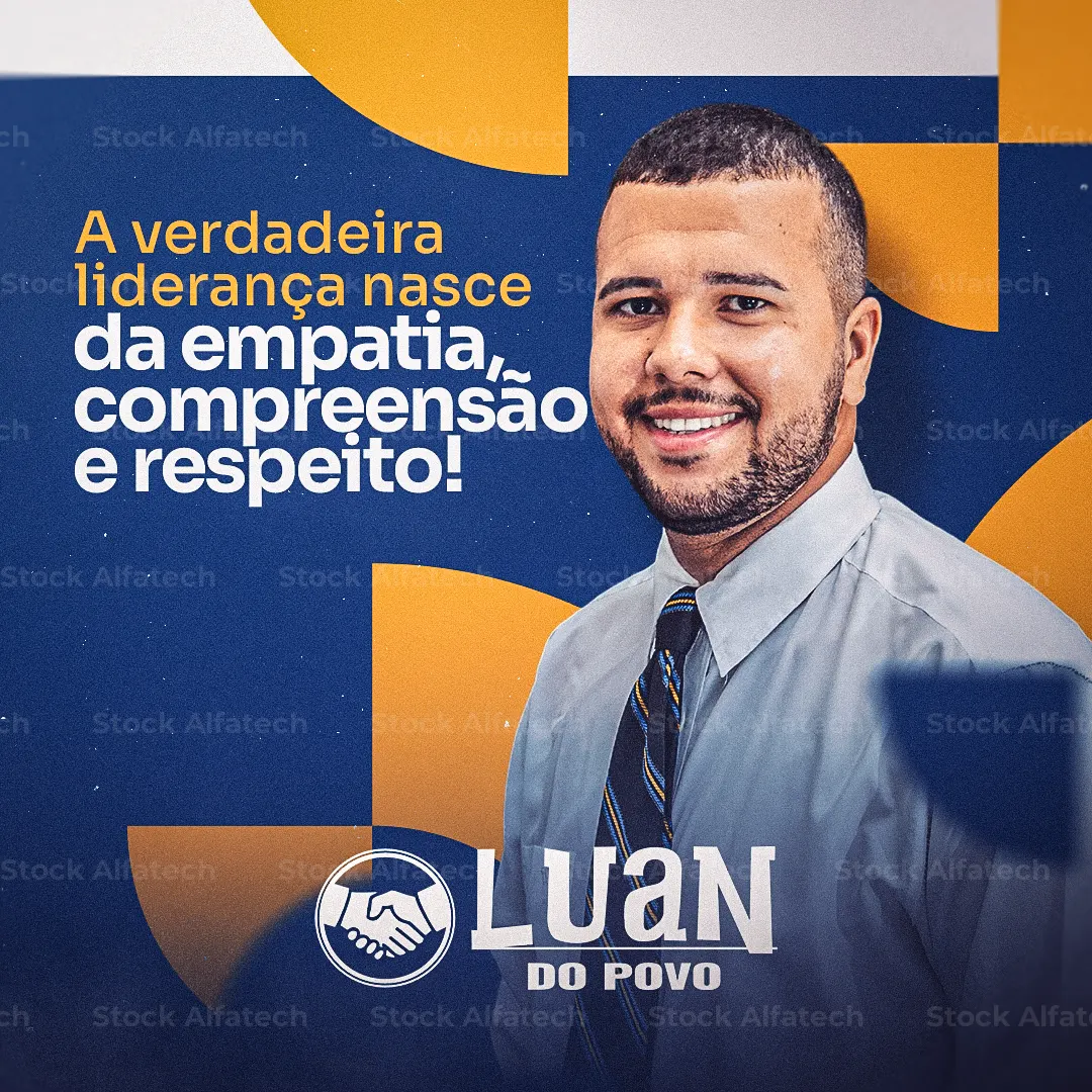 Candidato preparado para representar a população — Psd flyer 100% editável