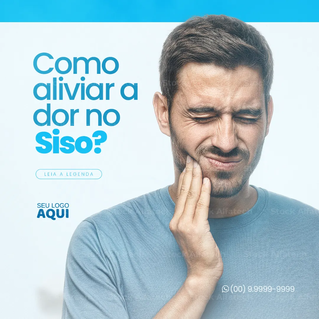 Dentista para cuidar do seu sorriso em Psd flyer 100% editável