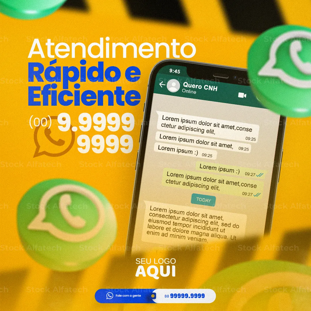 Atendimento rápido e eficiente