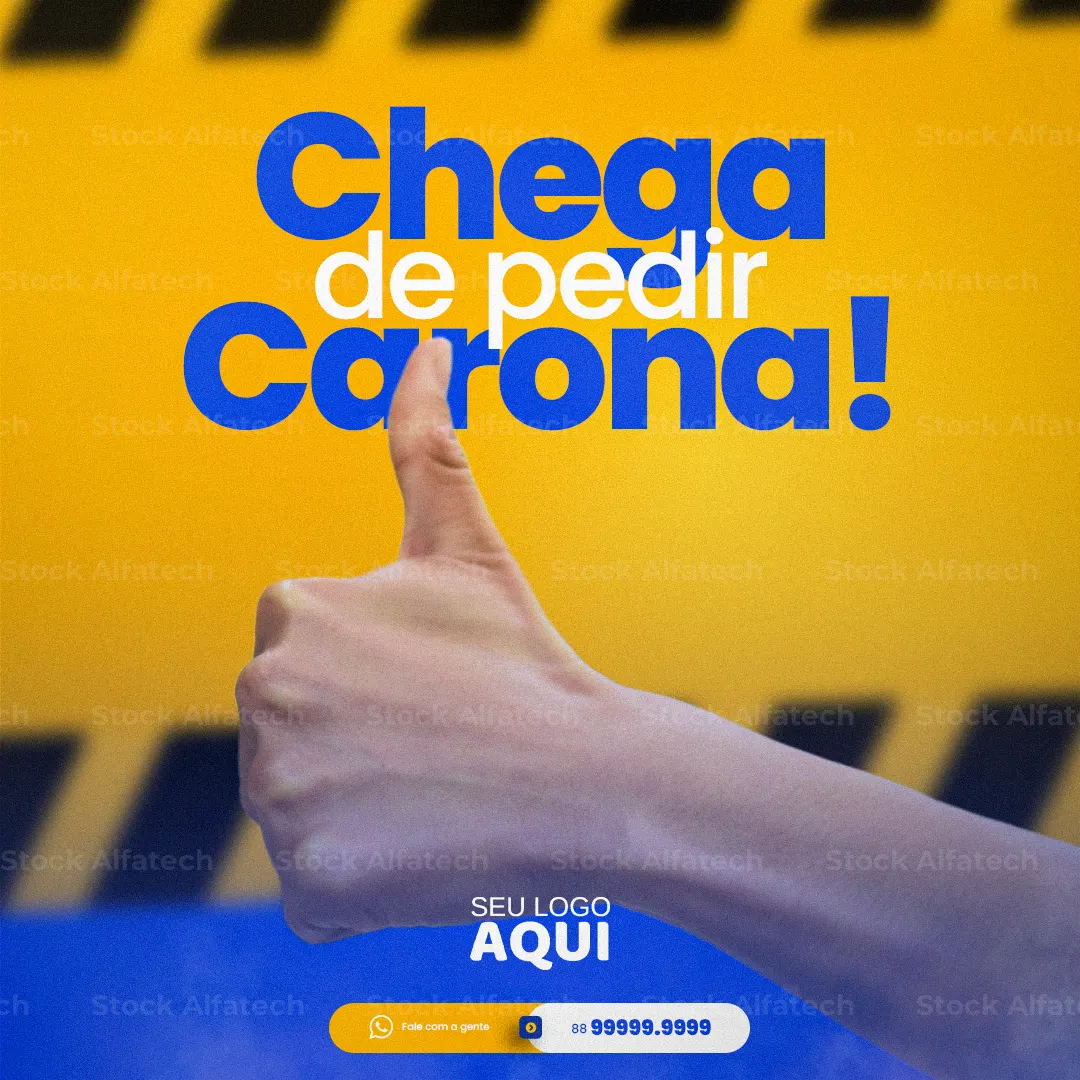 Chega de pedir carona
