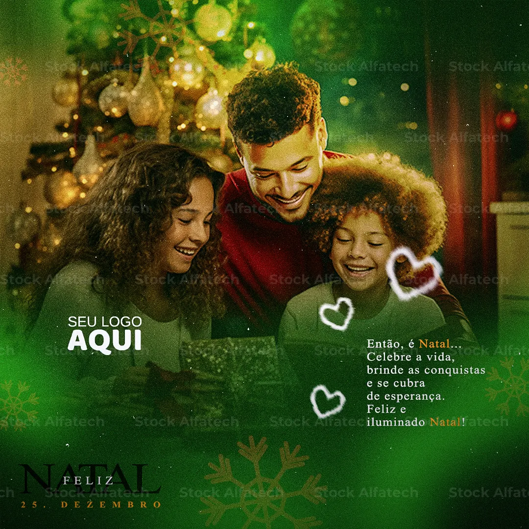 Natal especial com família e união em Psd flyer 100% editável