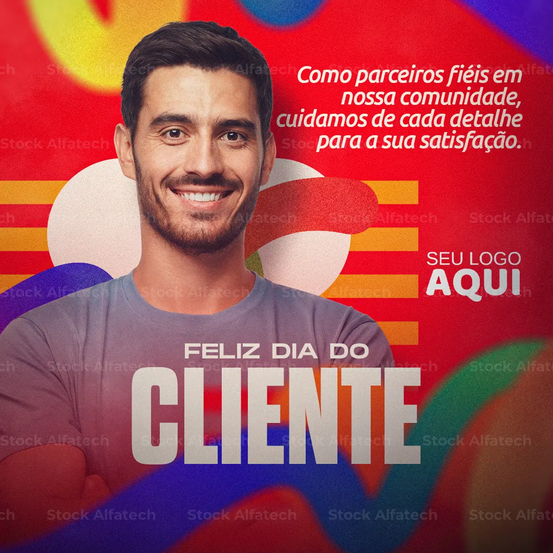 Psd flyer 100% editável para campanha promocional do Dia do Cliente