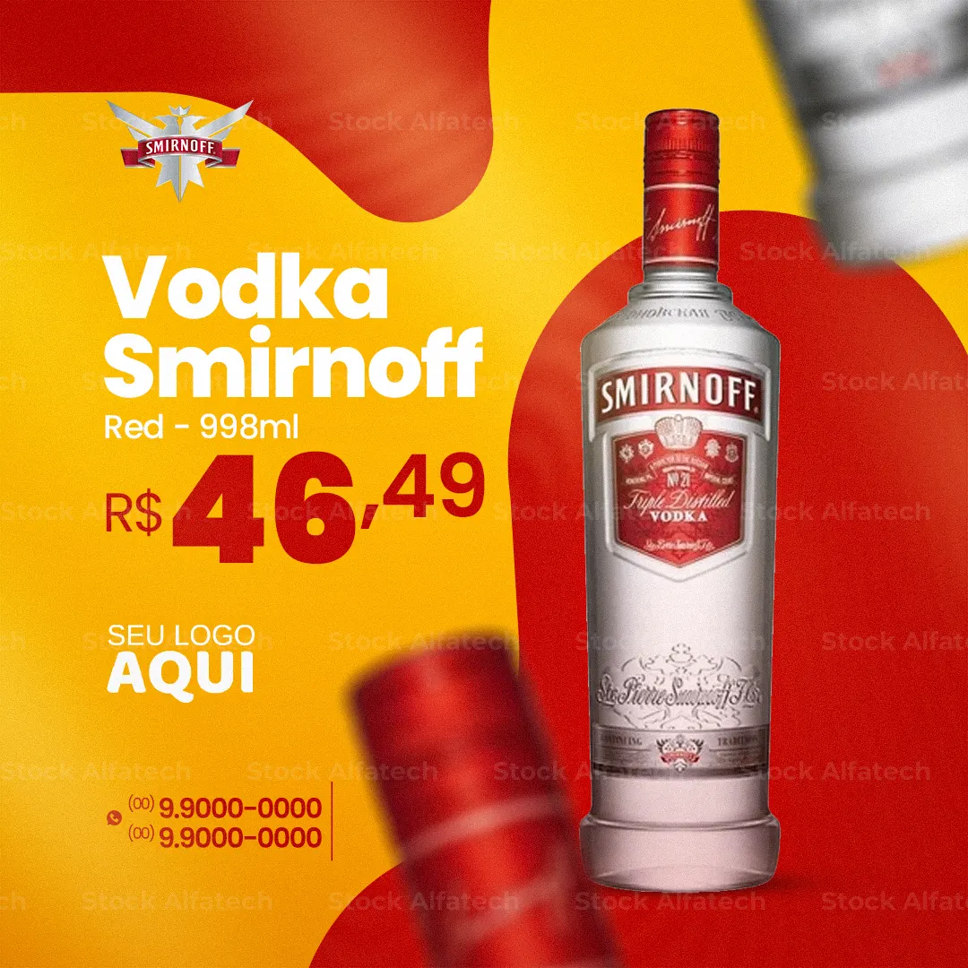 Vodka Smirnorff Red 998ml
