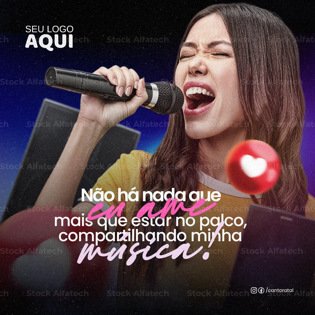 Divulgação de cantor para redes sociais — Psd flyer 100% editável