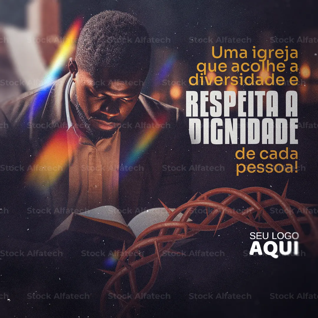 Batismo na Igreja Católica em Psd flyer 100% editável