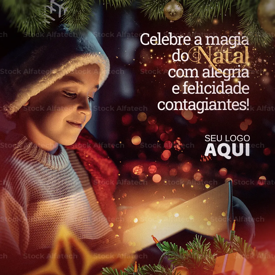 Psd flyer 100% editável com tema vermelho e dourado de Natal