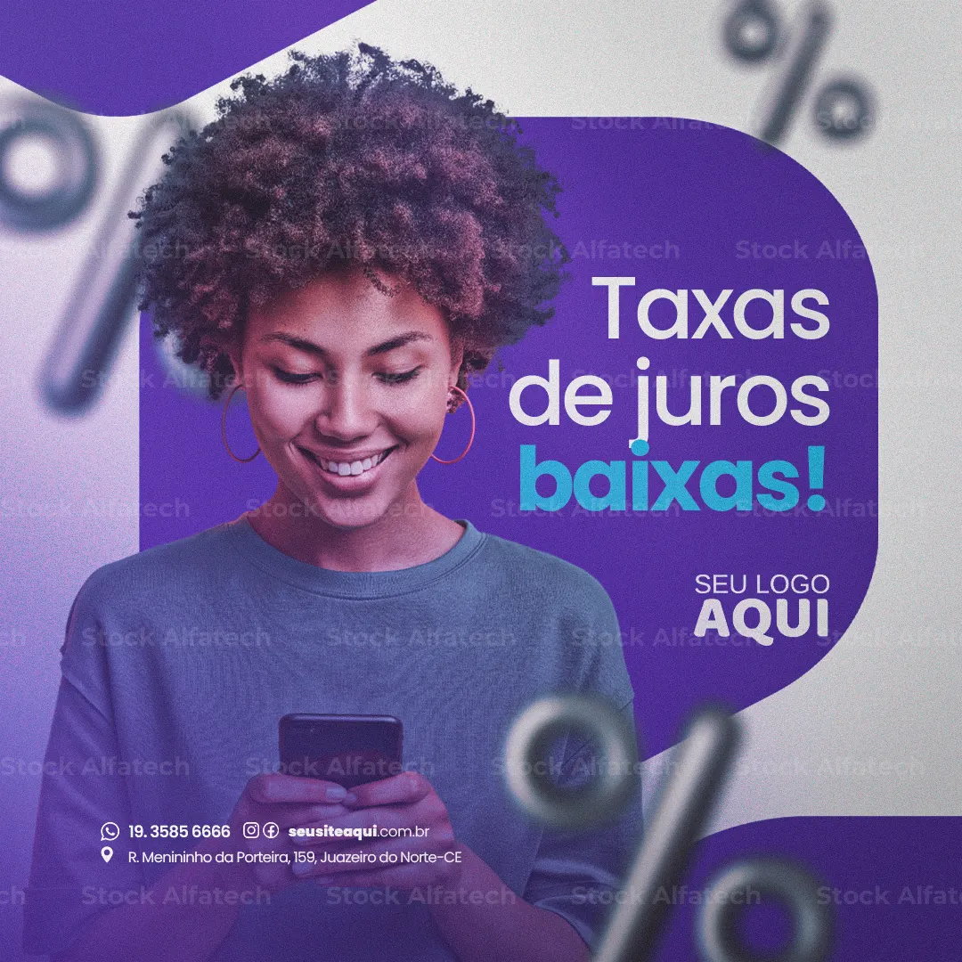 Crédito pessoal com parcelinhas que cabem no bolso — Psd flyer 100% editável