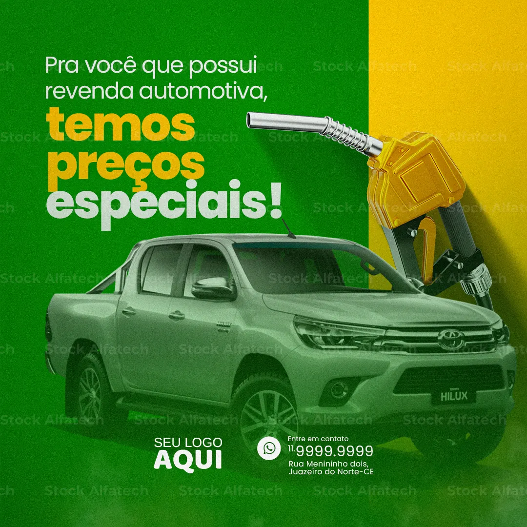 Gasolina, diesel e etanol em um só lugar — Psd flyer 100% editável