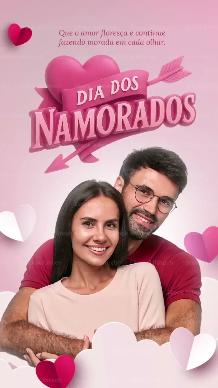Storys Dia dos Namorados 12 de Junho Casal Apaixonado After Effects Projeto 100% Editável