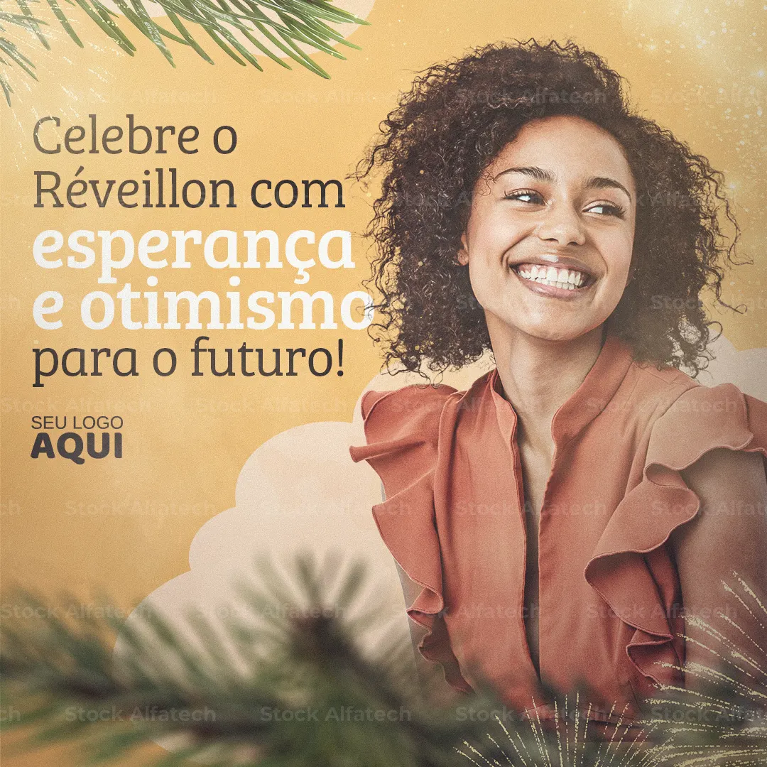Psd flyer 100% editável para Réveillon com mensagem de boas-vindas ao novo ano