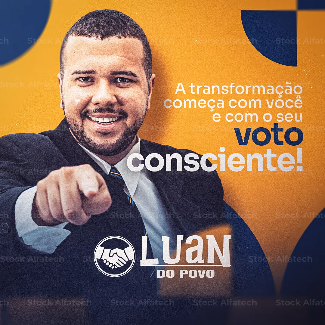 Psd flyer 100% editável para agenda de campanha política