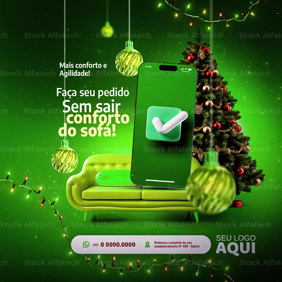 Psd flyer 100% editável para campanha natalina com presentes
