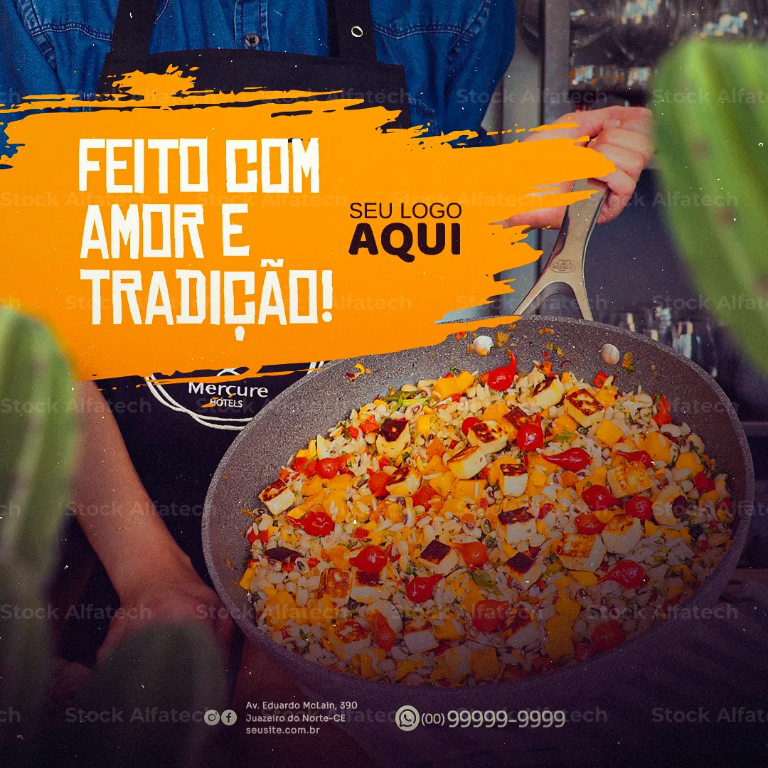 Psd flyer 100% editável para comida típica nordestina