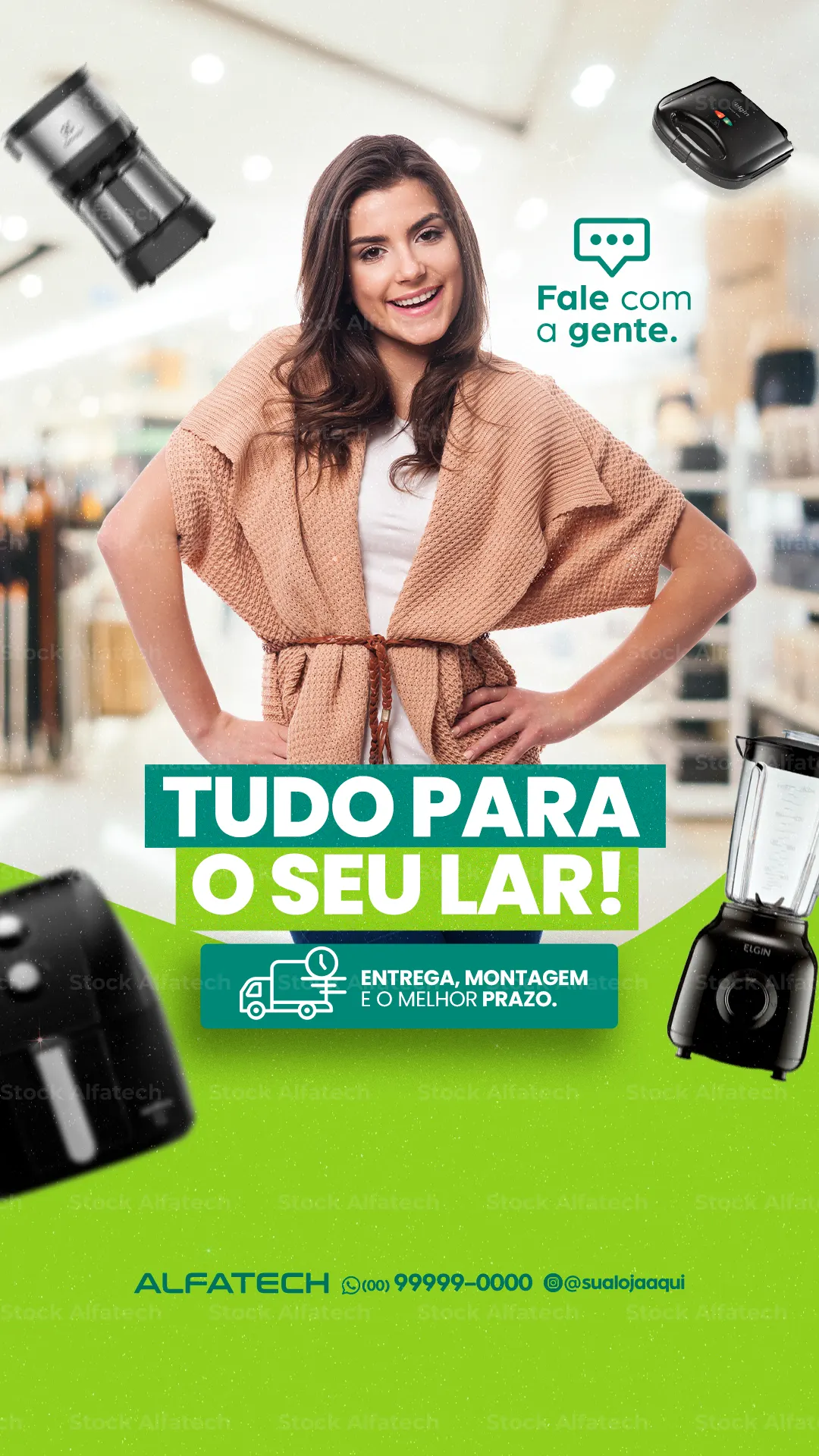Psd flyer 100% editável para liquidação de eletromóveis