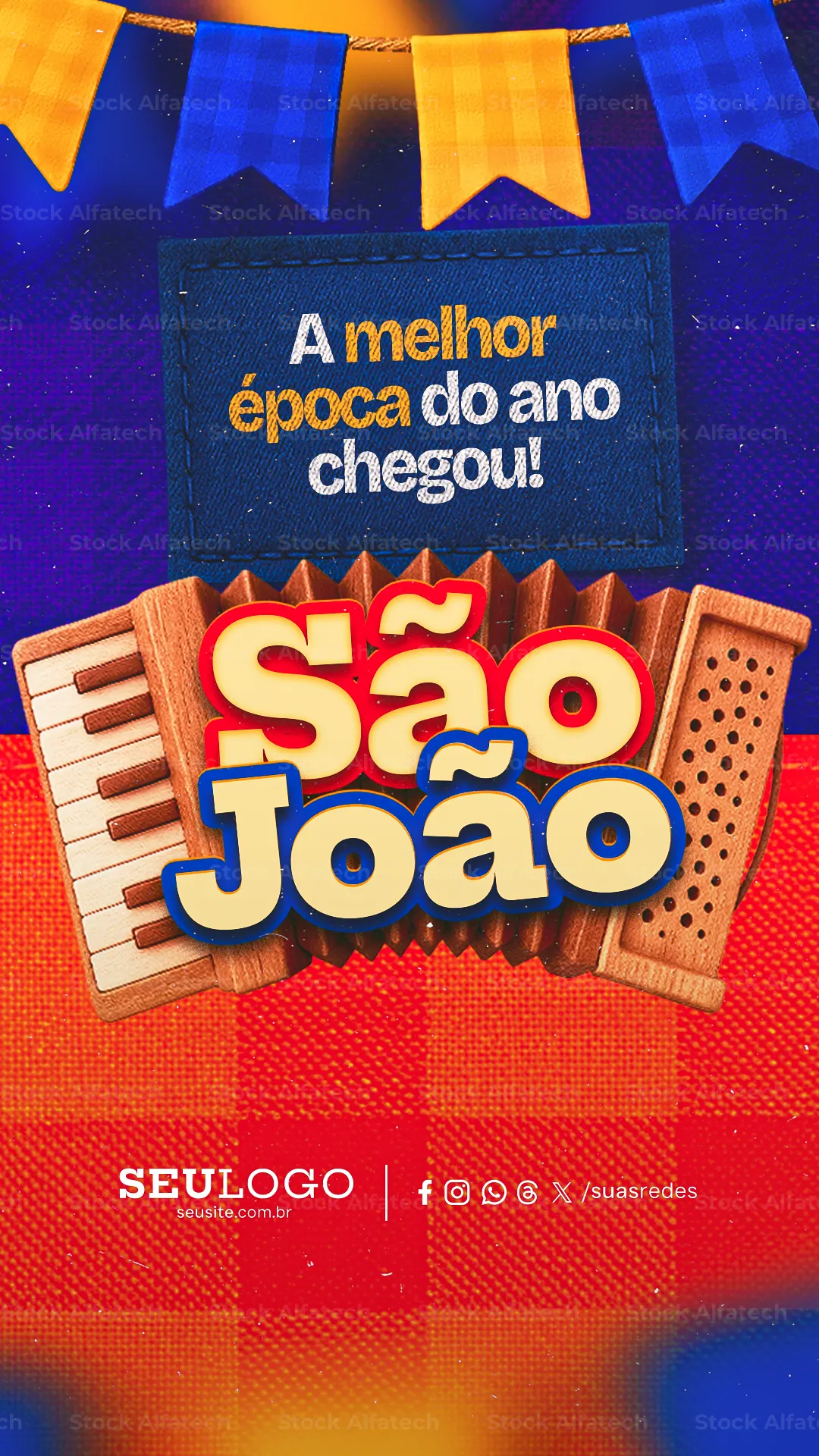 São João premiado para Stories — Psd flyer 100% editável