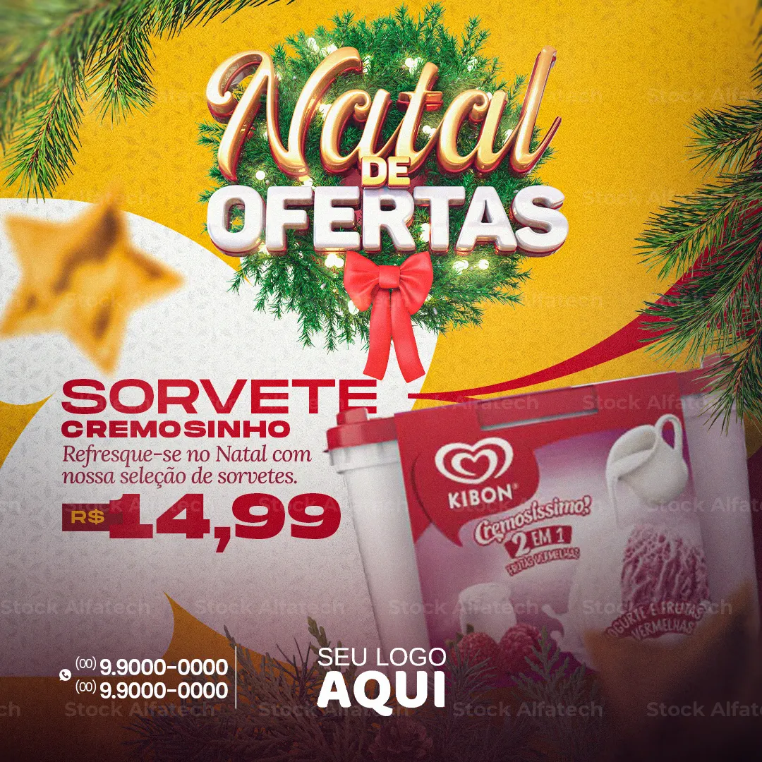 Supermercado com clima natalino e preço baixo em Psd flyer 100% editável