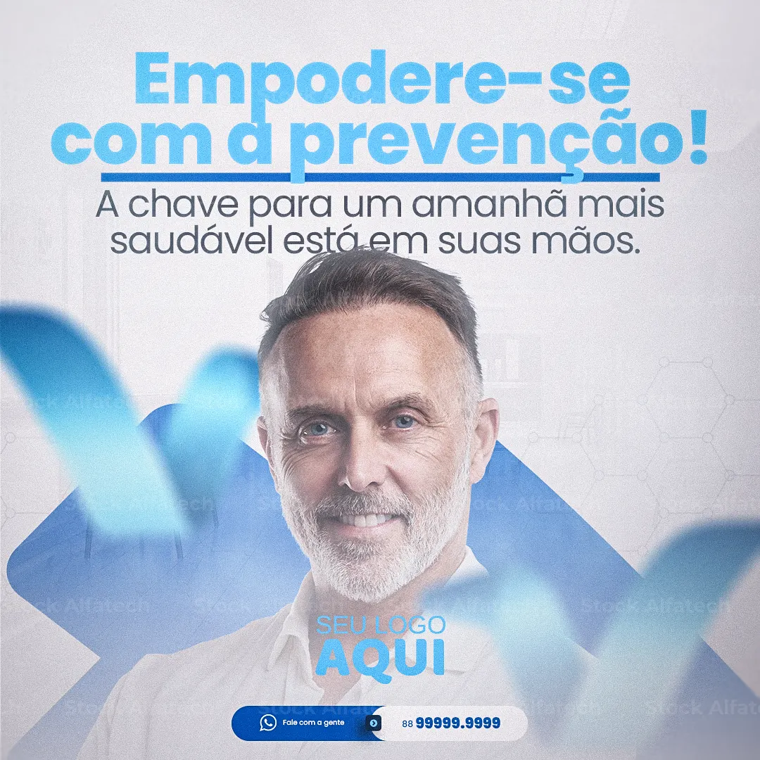 Prevenção do câncer de próstata — Psd flyer 100% editável para campanha
