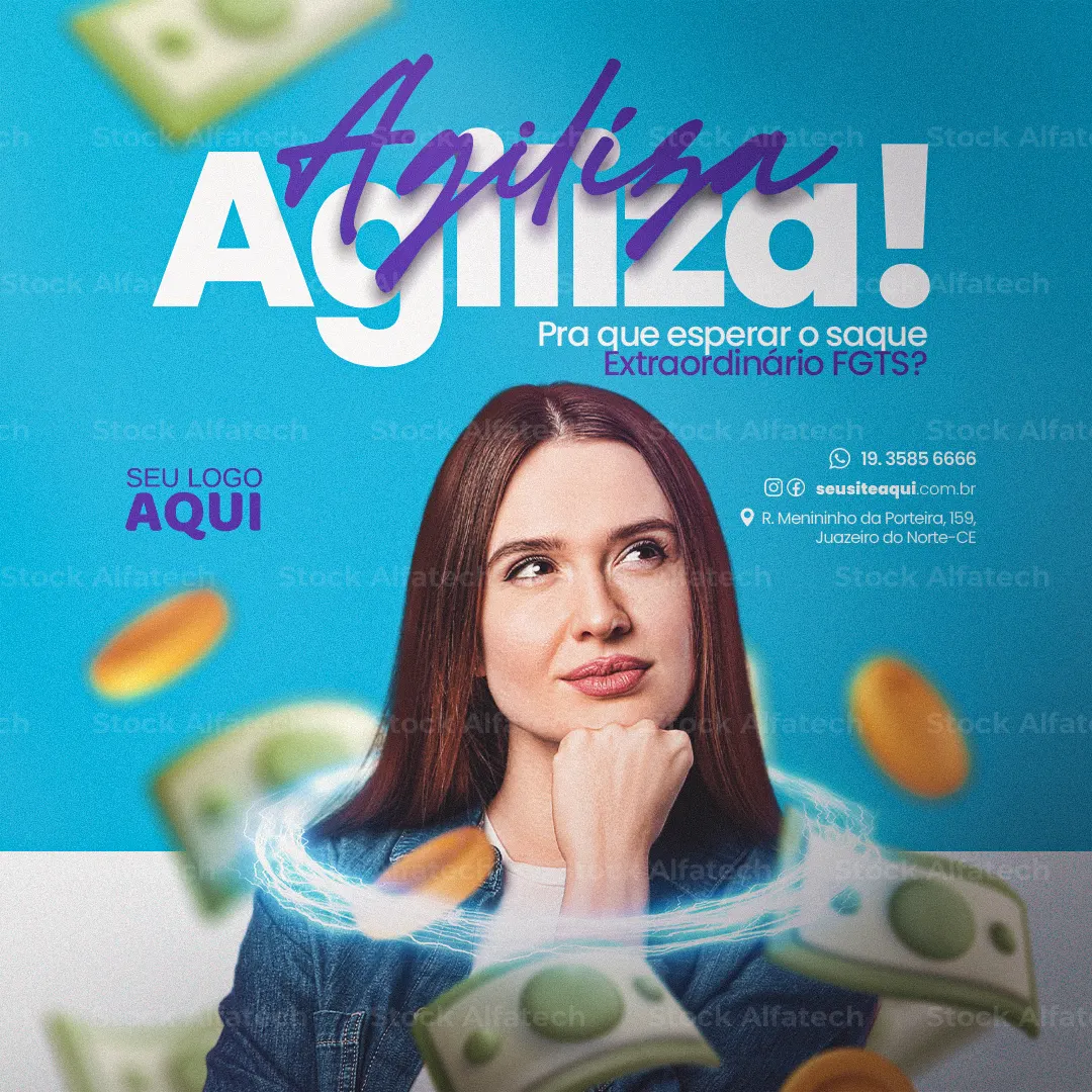 Rapidez na contratação de empréstimo pessoal e empresarial — Psd flyer 100% editável