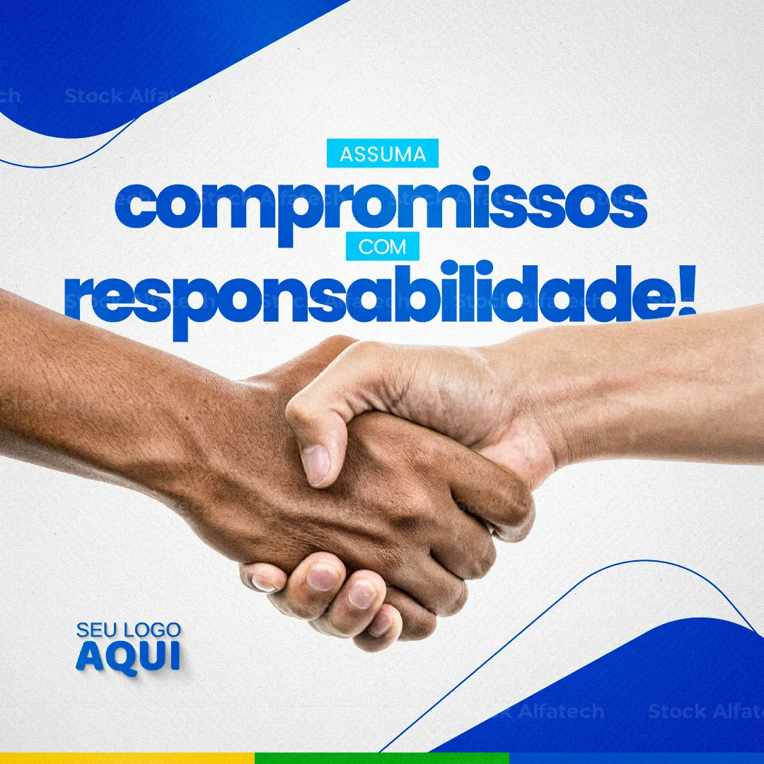 Psd flyer 100% editável para candidato com identidade visual forte