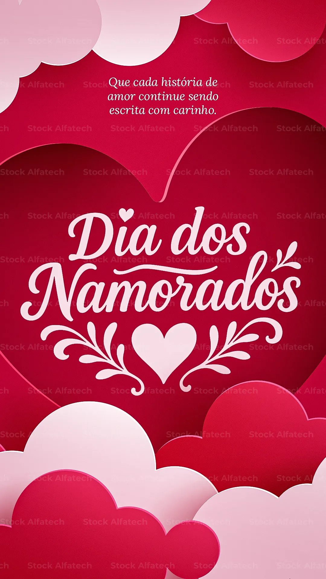 Psd flyer 100% editável com tema Dia dos Namorados Stories
