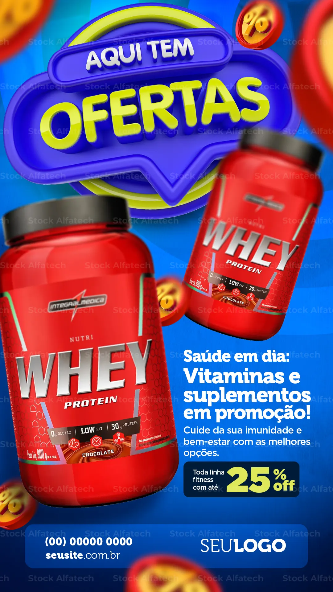 Psd flyer 100% editável para ofertas de farmácia