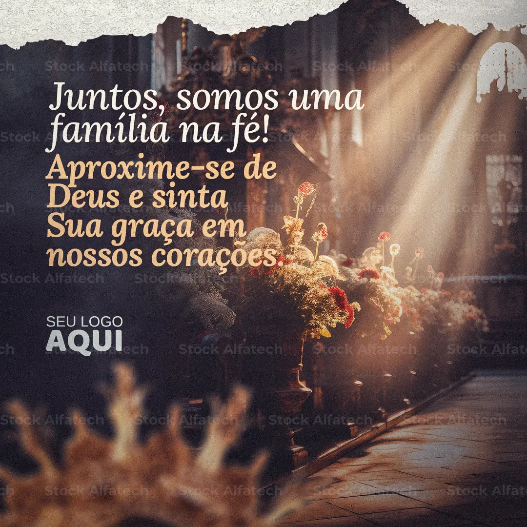 Convite para celebração paroquial — Psd flyer 100% editável