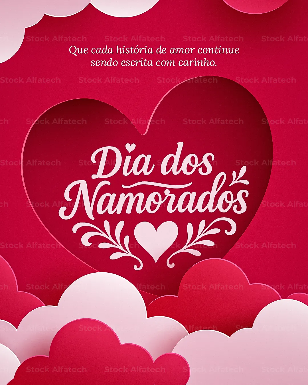 Declare seu amor com estilo: layout romântico para uma data inesquecível — Psd feed 100% editável