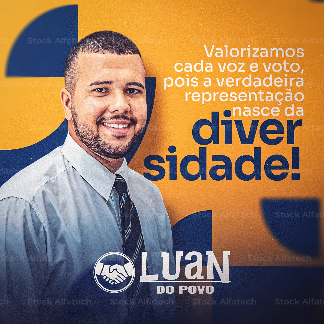 Candidato com propostas para a comunidade em Psd flyer 100% editável